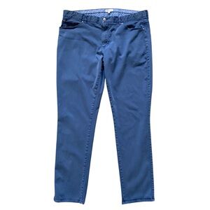 Peter Millar Men's Blue Signature Sateen Pant Stretch Cotton Golf Size 40